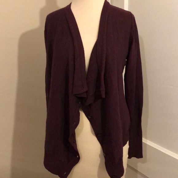 Barneys NY Marino wool button front cardigan - Picture 3 of 7